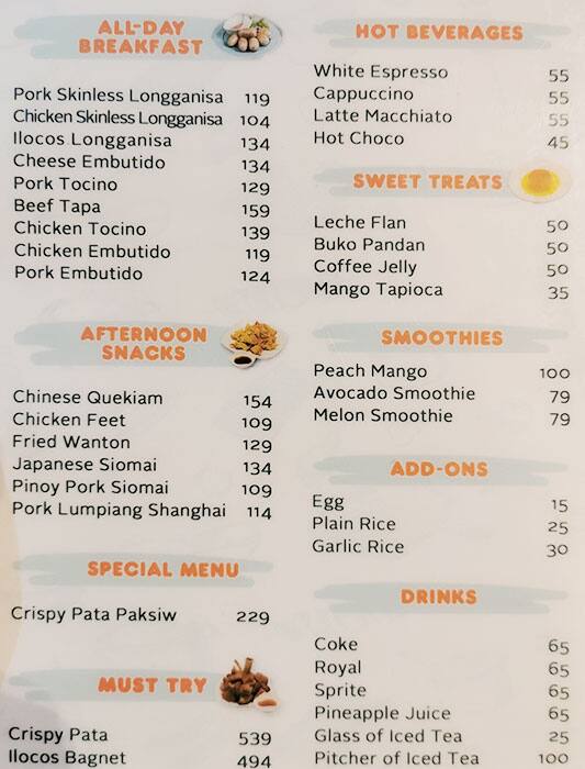 Hot Kitchen By Fresh Options Menu Zomato Philippines