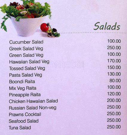 De Lettuce menu