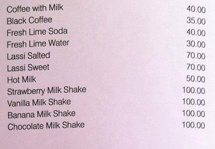 De Lettuce menu