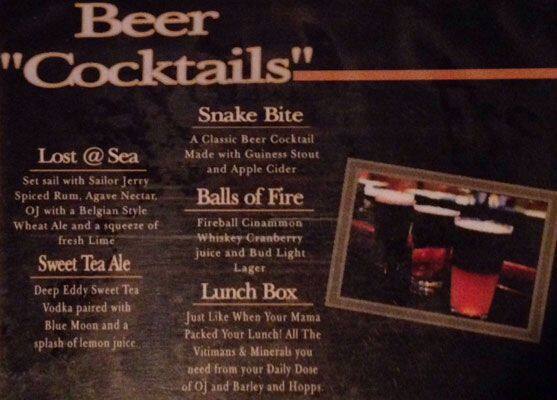 Fast Eddie's menu