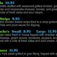 The Players Bench Sports Bar Grill Menu