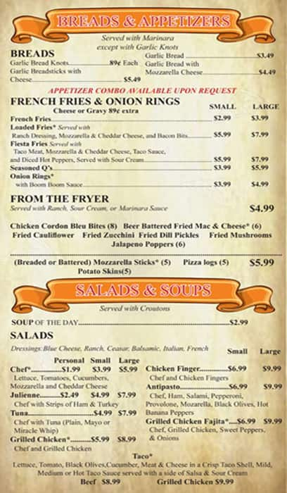 Rocky's Island Pizza Menu, Menu for Rocky's Island Pizza, Grand Island ...