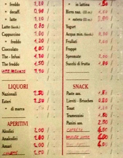 Menu di Smile Bar 