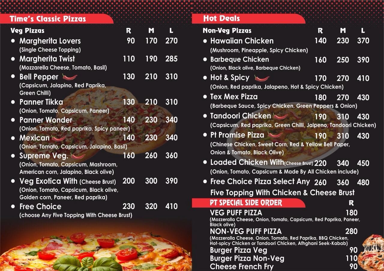 Pizza Time Menu, Menu for Pizza Time, Sarkhej, Ahmedabad - Zomato