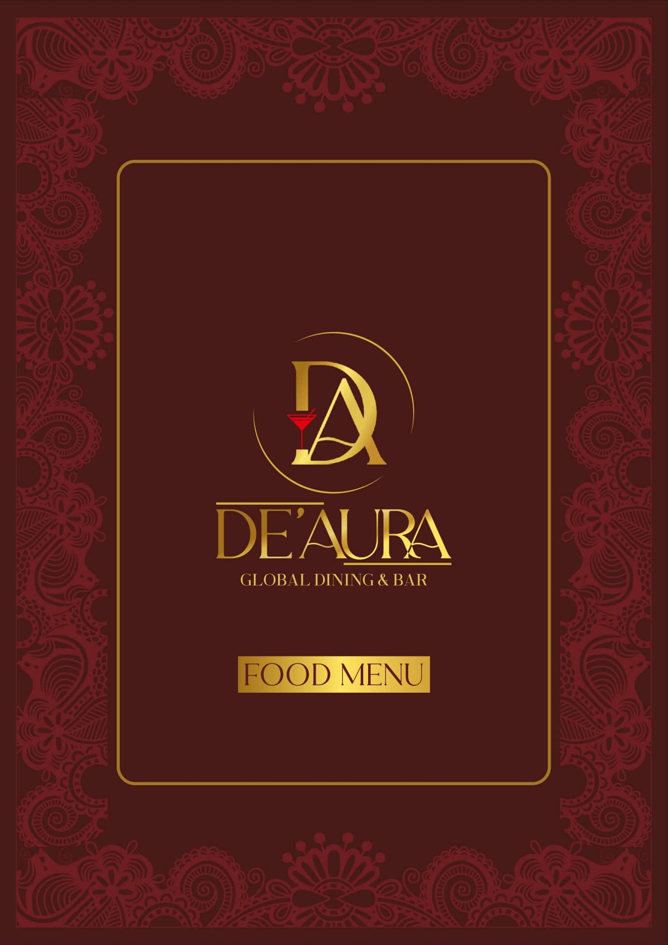 Menu of De Aura Global Dining And Bar, Majiwada, Thane West, Thane