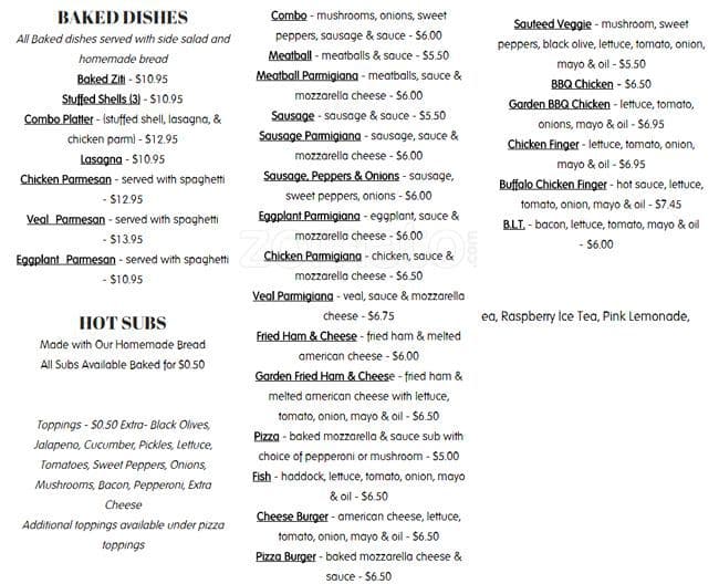 Menu at Original Italian Pizza pizzeria, Sayre, 205 S Keystone Ave