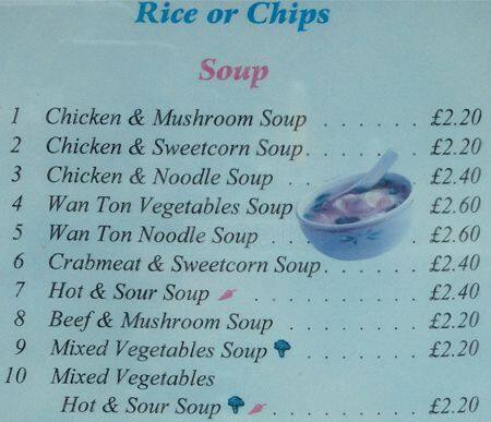 Good Fortune menu