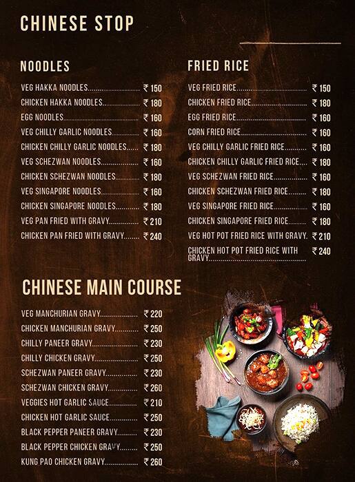 Desi Handi menu