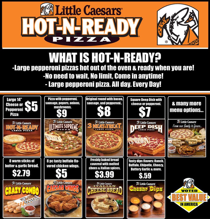 Little Caesars Pizza Menu, Menu for Little Caesars Pizza, Lake City