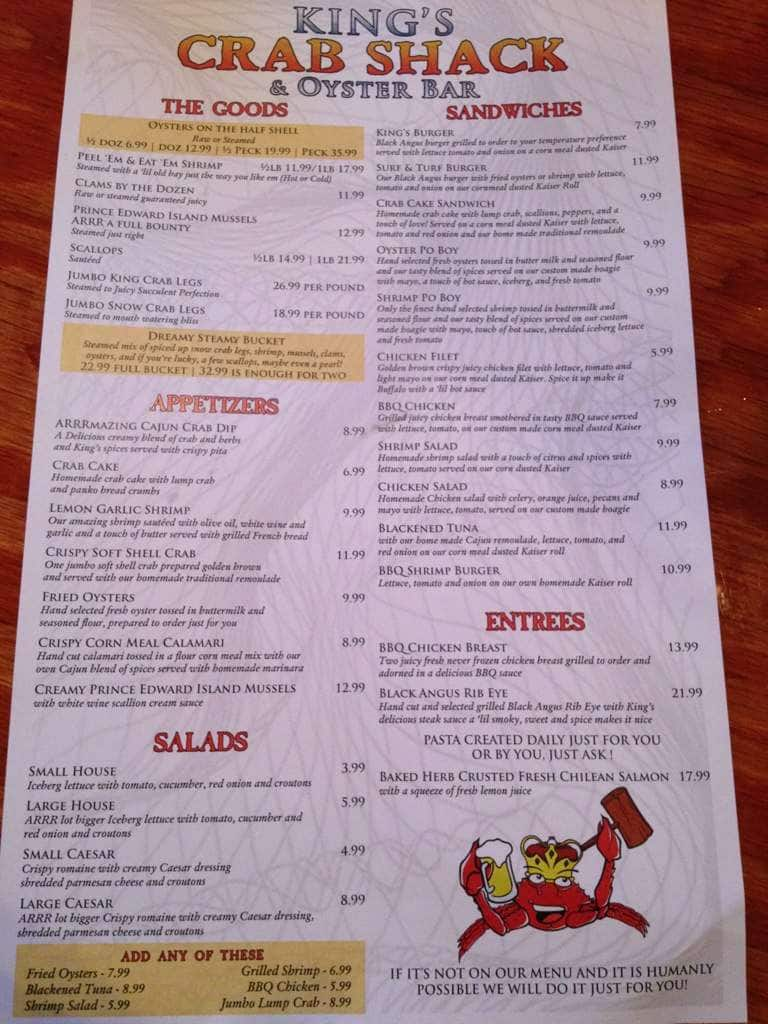 menu-at-king-s-crab-shack-restaurant-winston-salem-239-w-4th-st