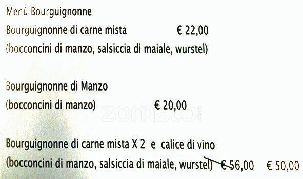 Menu di Alcoliche Alchimie 
