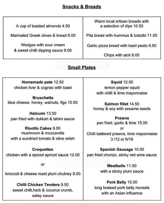 Wine Loft Menu, Menu for Wine Loft, Shortland Street, Auckland