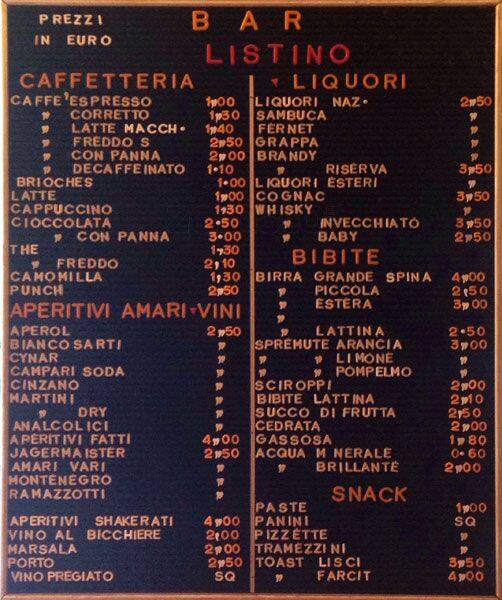 Menu di Café Aries 