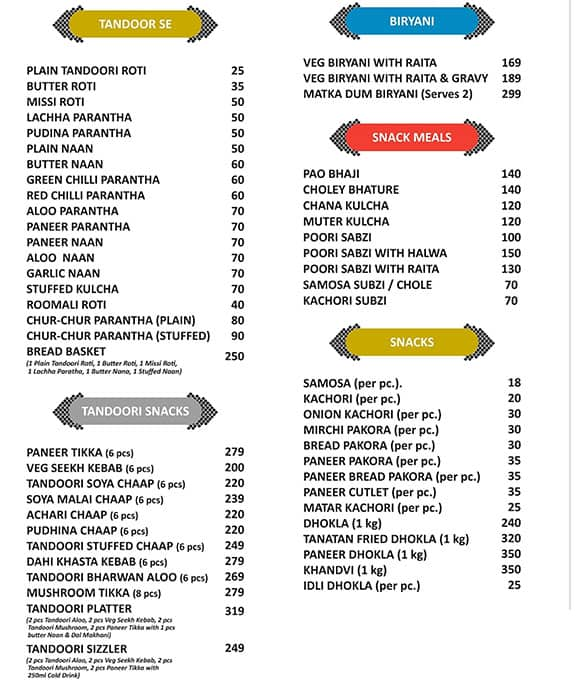 Menu at Kaleva, Noida, Shop no 15