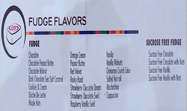 Popcorn Girl menu