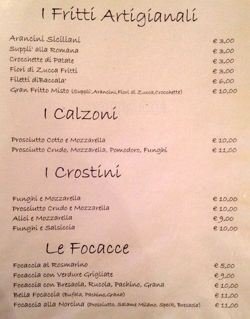 Menu di Ristorante Carioca 