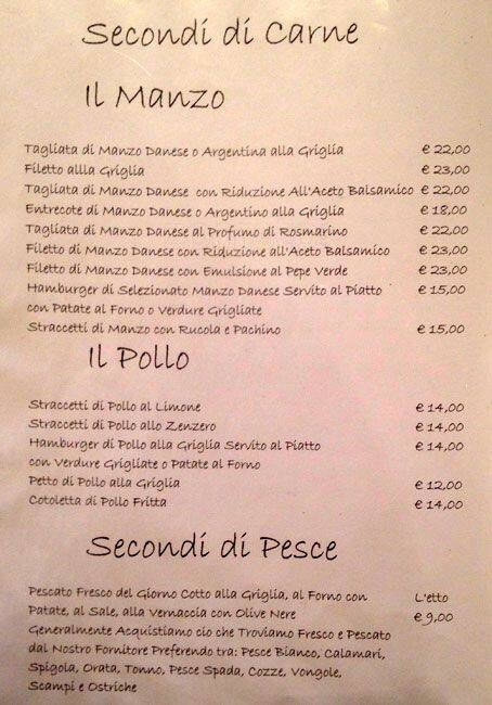 Menu di Ristorante Carioca 