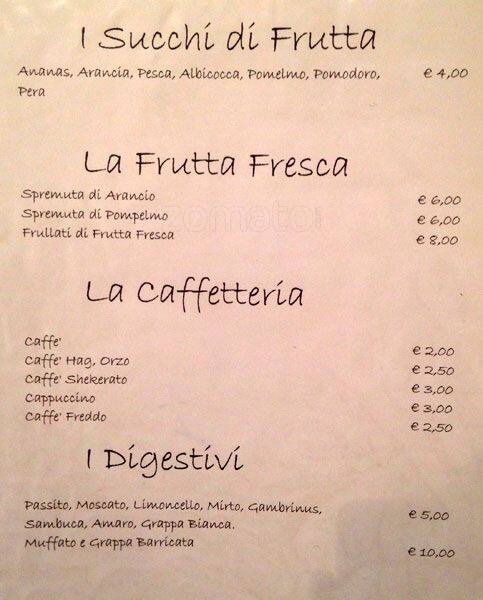 Menu di Ristorante Carioca 