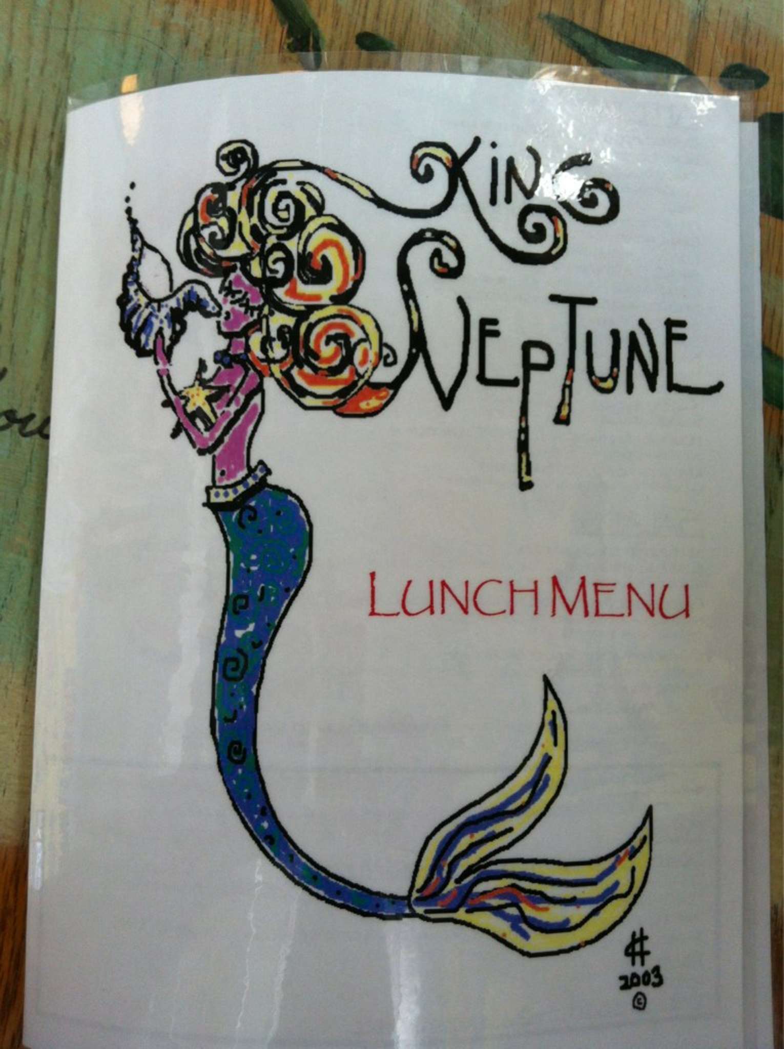 Menu at King Neptune Restaurant, Port Salerno