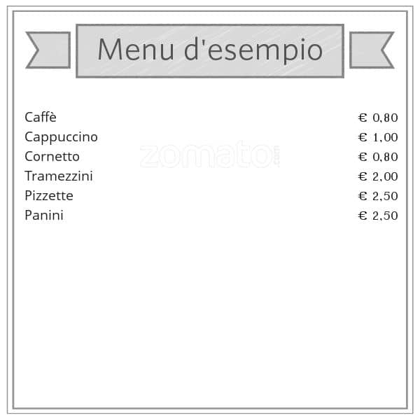 Menu di Snack Bar Sweet Paoletta 