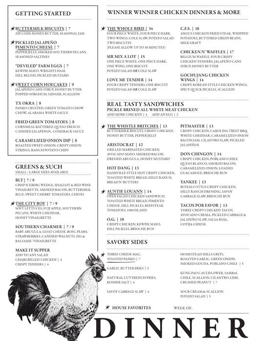 Menu at Whistle Britches pub & bar, Dallas