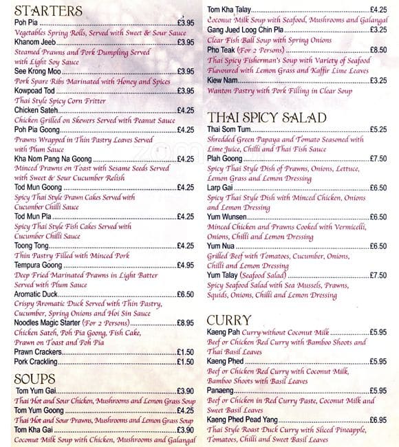 Noodles Magic Menu, Menu for Noodles Magic, Hammersmith, London Zomato UK