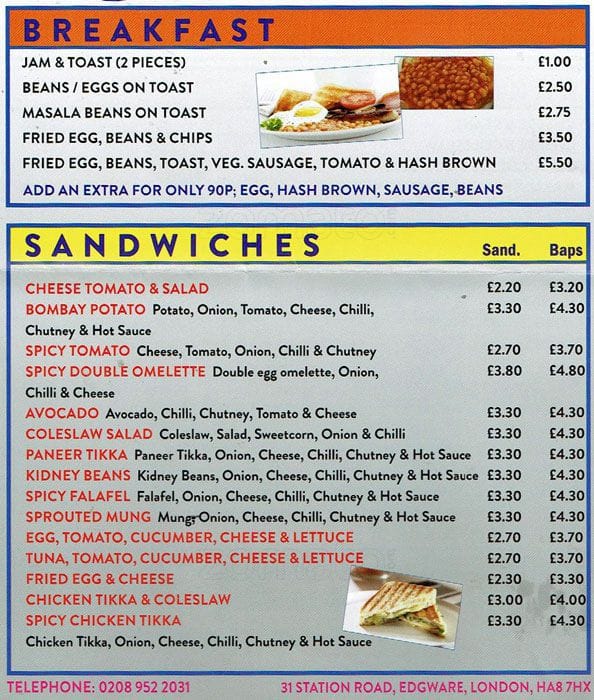 Royal Sandwich Menu, Menu de Royal Sandwich, Edgware, London - Zomato UK