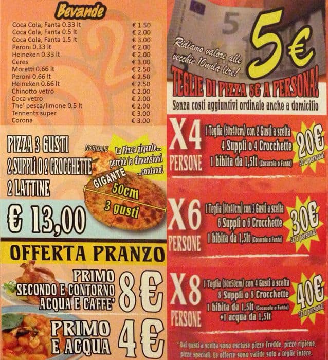 Menu di Voglia Di Pizza 3² 