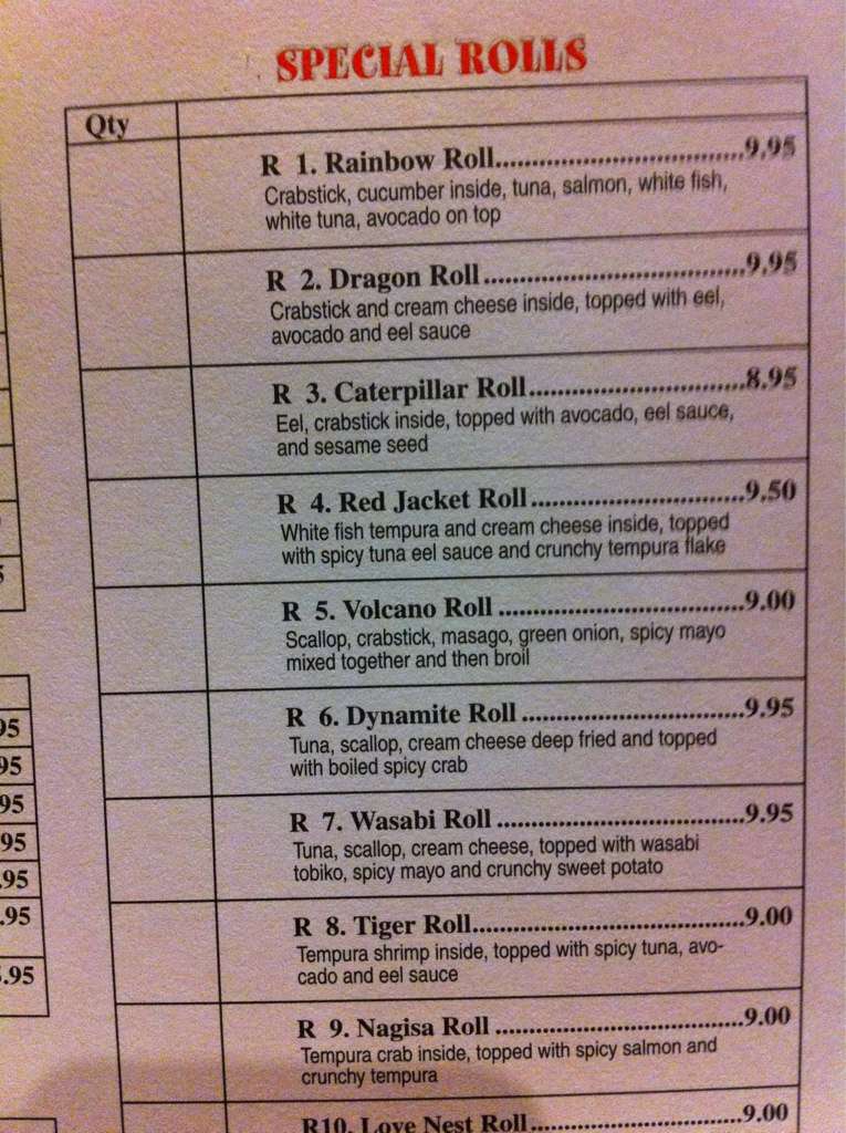 Wasabi Hibachi Steak Menu, Menu for Wasabi Hibachi Steak, Mount Juliet