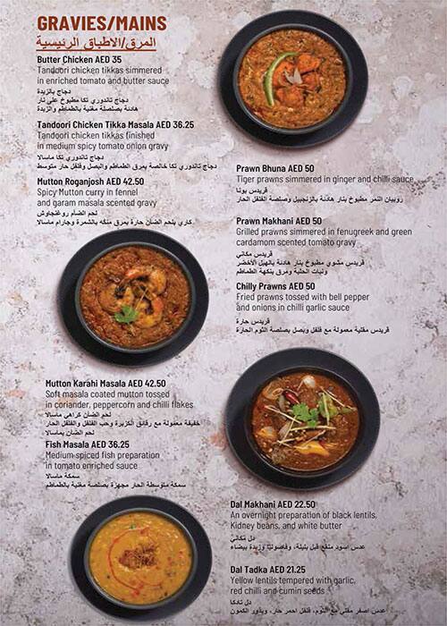 Menu at Barbeque Nation, Abu Dhabi, F99F+Q29