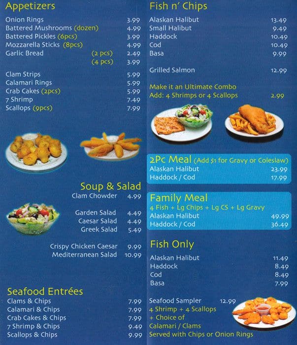 Fish And Chips On Menu / Menu :: Australian Fish & Chip Shop : If you