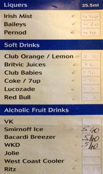 menu-at-the-estuary-pub-bar-swords