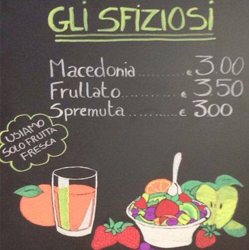 Menu di Mister Bar 