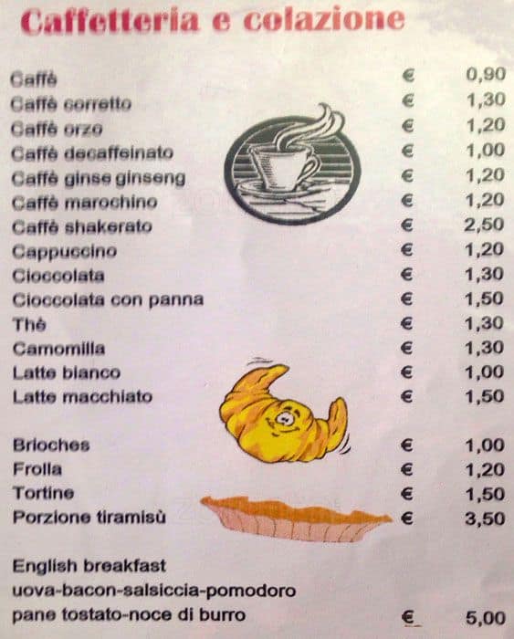 Menu di Sale e Pepe 