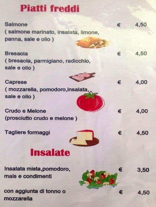 Menu di Sale e Pepe 
