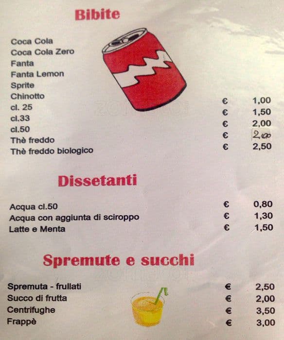 Menu di Sale e Pepe 