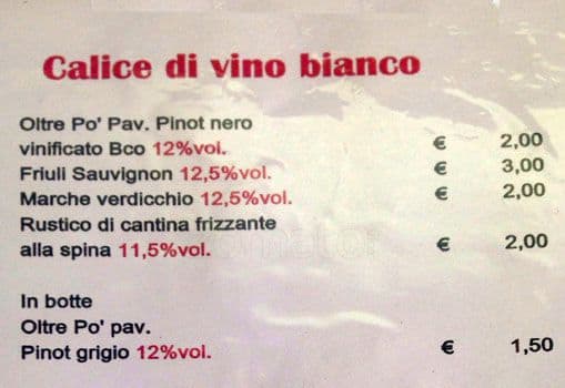 Menu di Sale e Pepe 