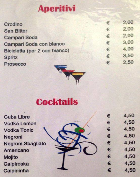 Menu di Sale e Pepe 
