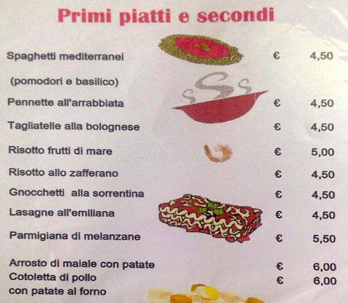 Menu di Sale e Pepe 