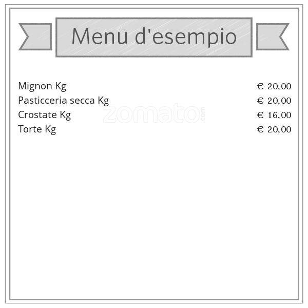 Menu di Pasticceria Artigiana Cortellino 