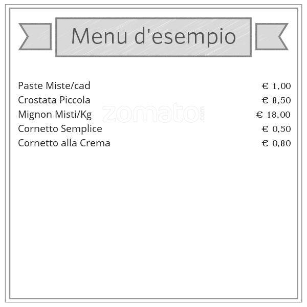 Menu di Pasticceria Gelateria Enzo 