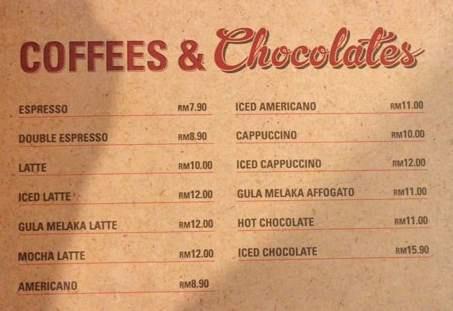 Sepiring Uniquely Malaysian, Mid Valley City Menu