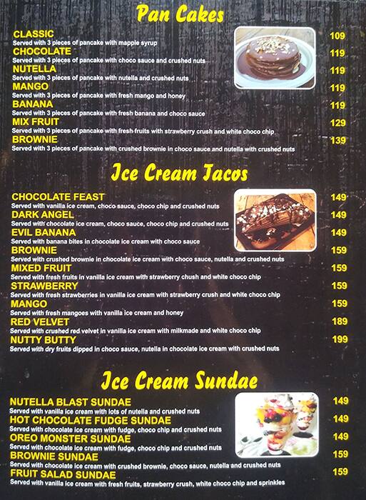 Menu at Waffle Jack, Ghaziabad