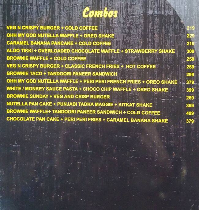 Menu at Waffle Jack, Ghaziabad