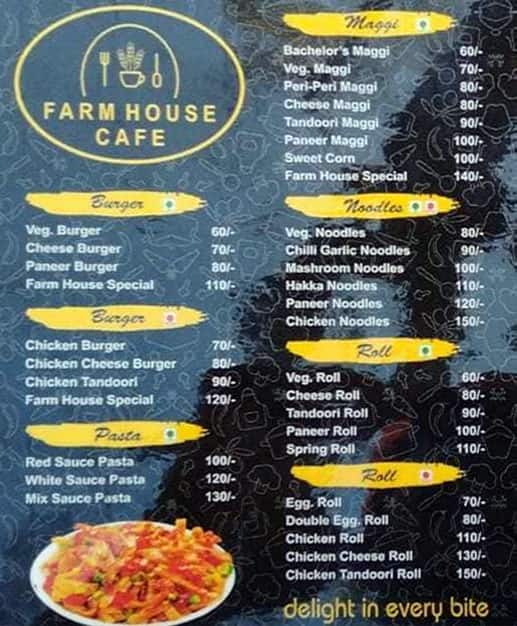 Menu Of Farm House Cafe Jagatpura Jaipur menu-of-farm-house-cafe-jagatpura-jaipur