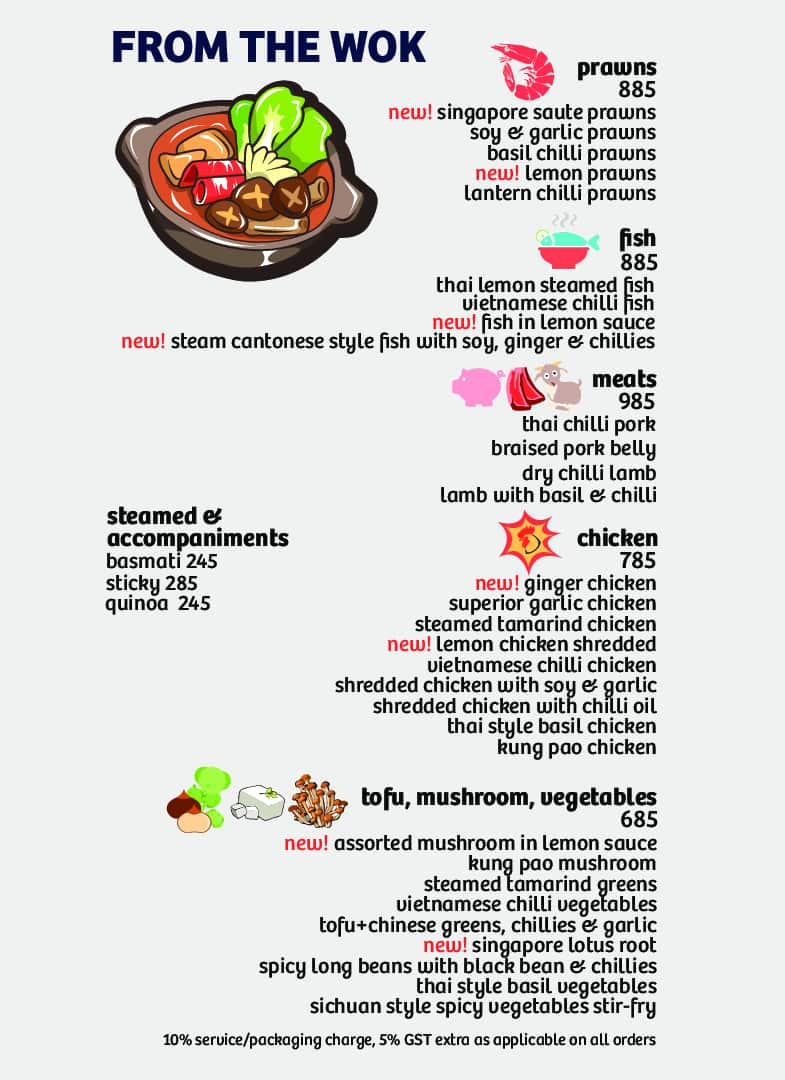 Menu of Yum Yum Cha Saket New Delhi