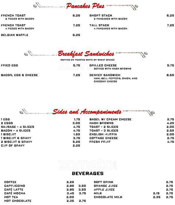 Menu at Stanley's Sports Bar, San Jose, S 10th St