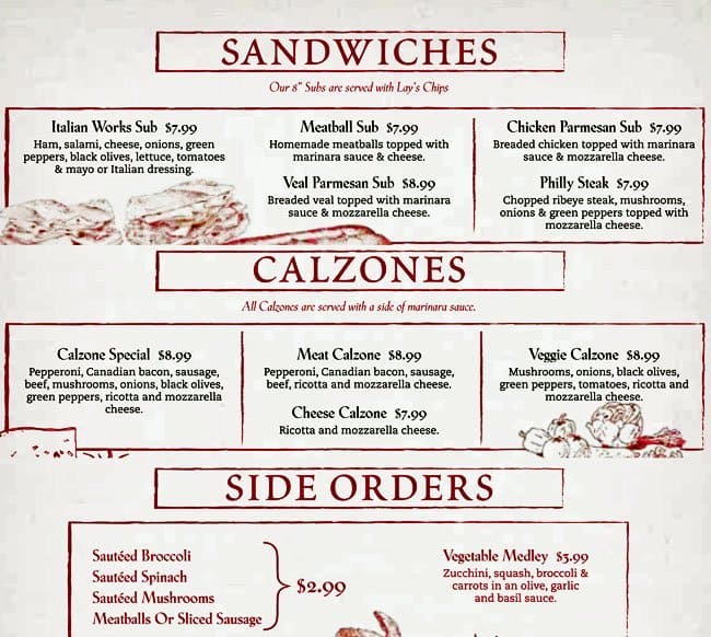 Menu at Adriatic Cafe Italian Grill, Jersey Village, Northwest Fwy