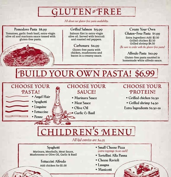 Menu at Adriatic Cafe Italian Grill, Jersey Village, Northwest Fwy