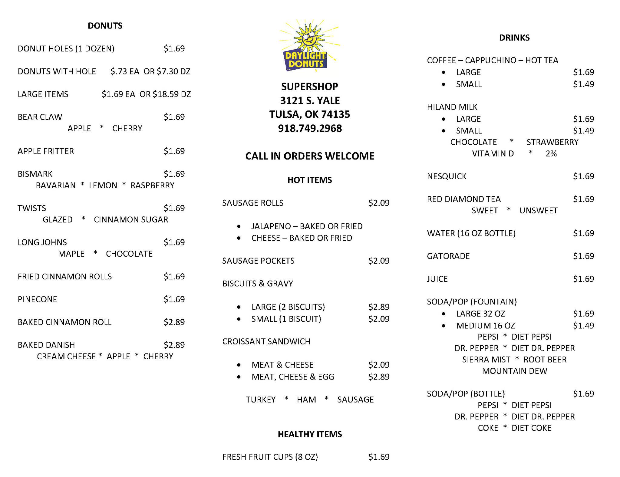 Gleaf Carytown Menu - mqp4rud